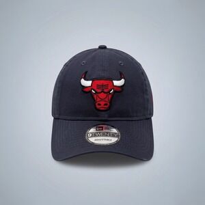 New Era 9TWENTY Chicago Bulls Hat Adjustable Strapback Cap Black NBA Basketball